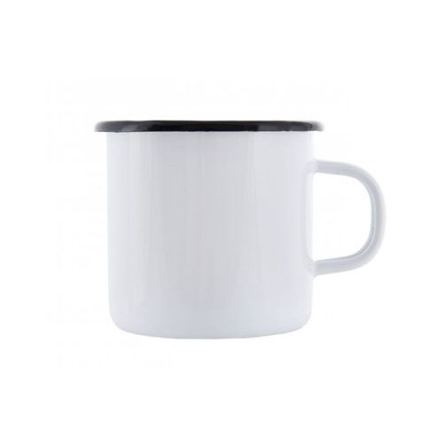 Levně Hrnek plechový smaltovaný 250 ml strong BÍLÝ
