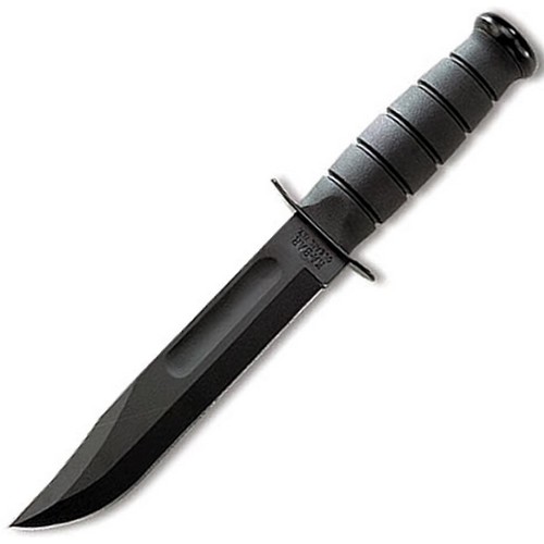 Levně KA-BAR nůž FIGHTING/UTILITY hladké ostří ČERNÝ