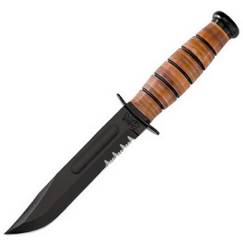 Levně KA-BAR nůž U.S.M.C. ozubené ostří ČERNÝ