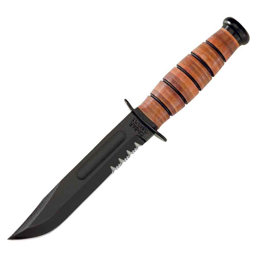 Levně KA-BAR nůž U.S.ARMY ozubené ostří ČERNÝ