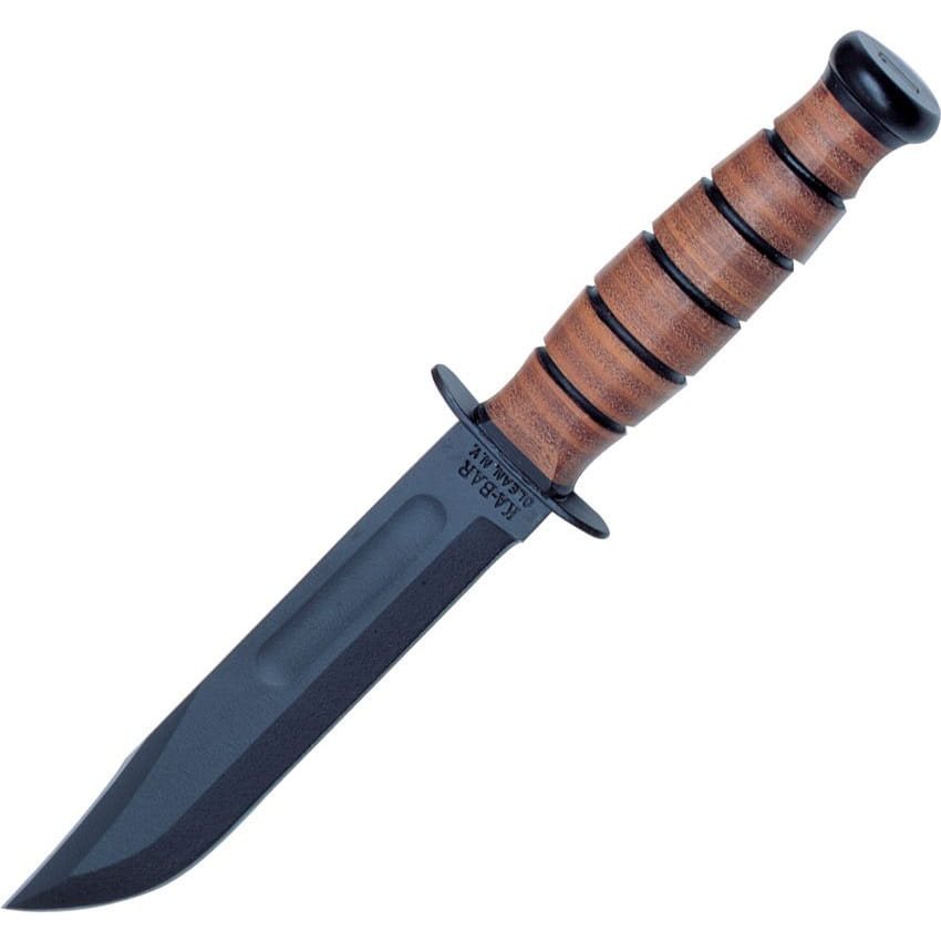 Levně KA-BAR nůž USA SHORT hladké ostří ČERNÝ