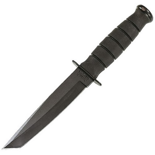 Levně KA-BAR nůž short FIGHTING/UTILITY TANTO hladké ostří ČERNÝ