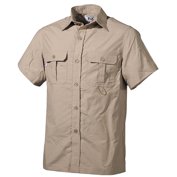 Košile OUTDOOR krátký rukáv PÍSKOVÁ FOX Outdoor 02303F L-11