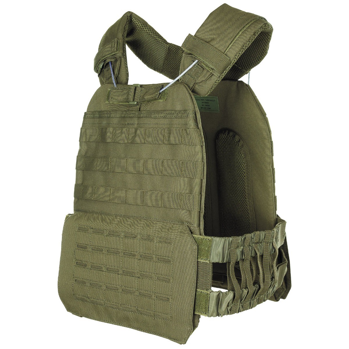 Levně MFH vesta taktická s odhazováním LASER MOLLE ZELENÁ