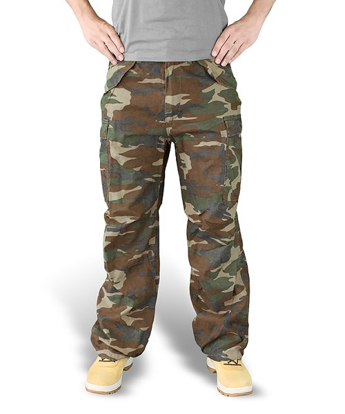 Kalhoty VINTAGE FATIGUE WOODLAND SURPLUS 05-3596-22 L-11
