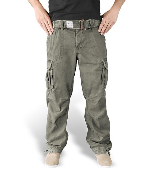 Kalhoty PREMIUM VINTAGE ZELENÉ SURPLUS 05-3597-01 L-11