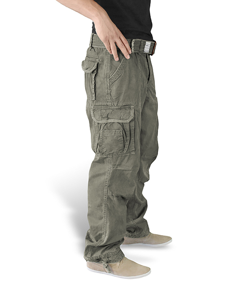 Kalhoty PREMIUM VINTAGE ZELENÉ SURPLUS 05-3597-01 L-11