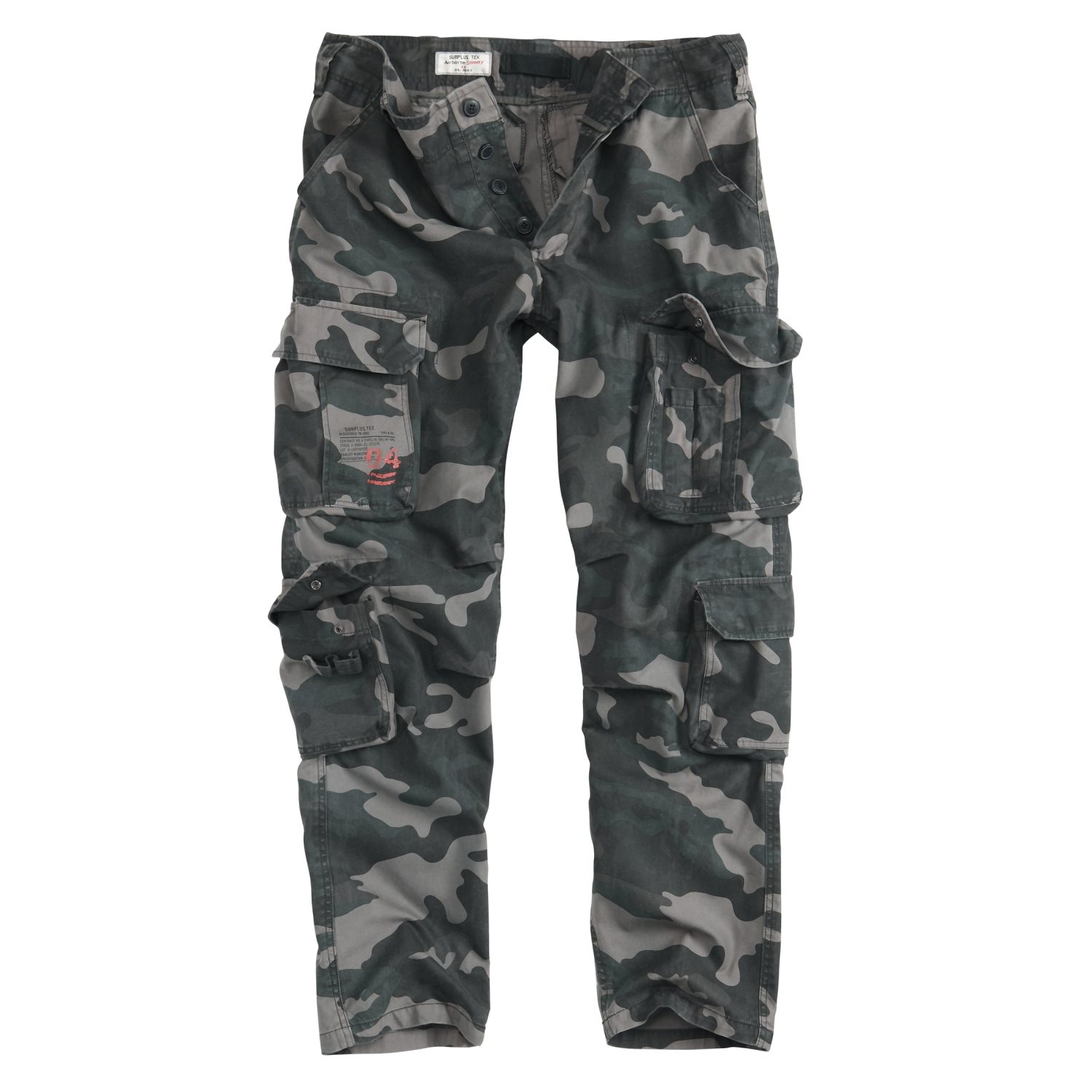 Levně Kalhoty AIRBORNE SLIMMY BLACK CAMO