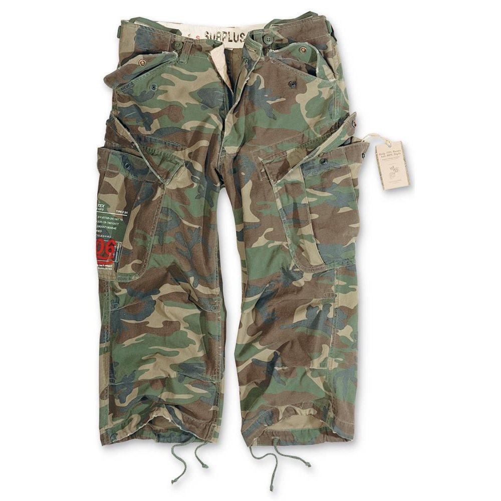 Levně Kraťasy ENGINEER VINTAGE 3/4 WOODLAND