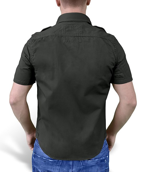Košile RAW VINTAGE s krátkým rukávem ČERNÁ SURPLUS 06-3590-63 L-11