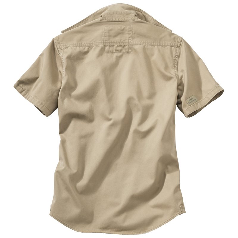 Košile RAW VINTAGE s krátkým rukávem KHAKI SURPLUS 06-3590-74 L-11