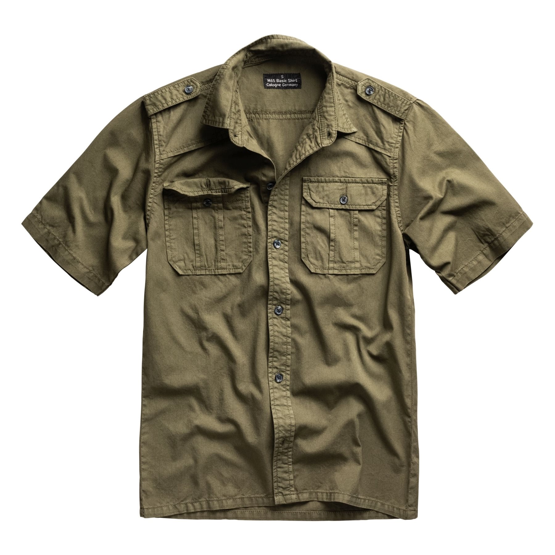 Košile M65 BASIC s krátkým rukávem ZELENÁ SURPLUS 06-3592-01 L-11