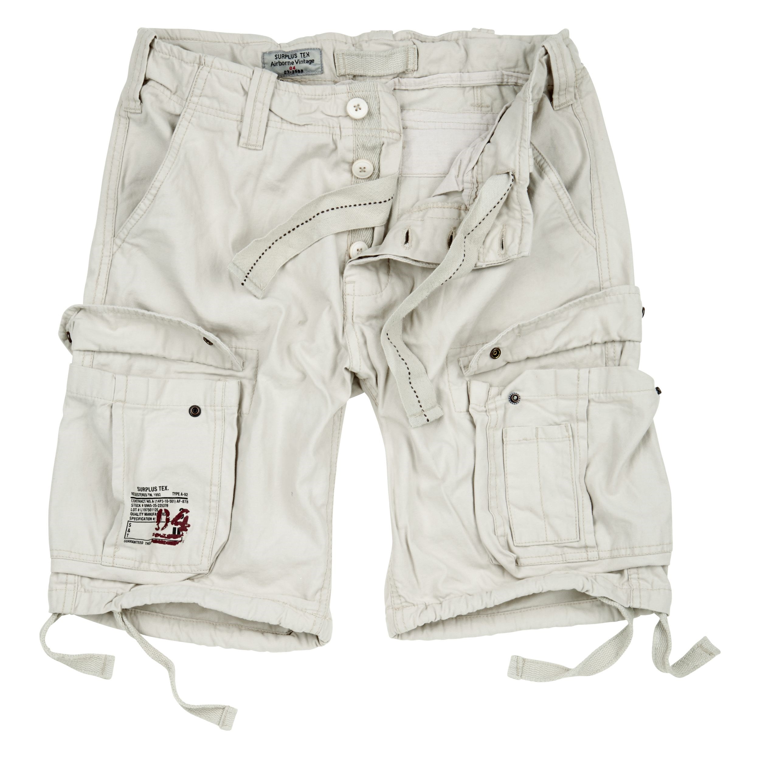 Levně Kraťasy AIRBORNE VINTAGE BÍLÉ