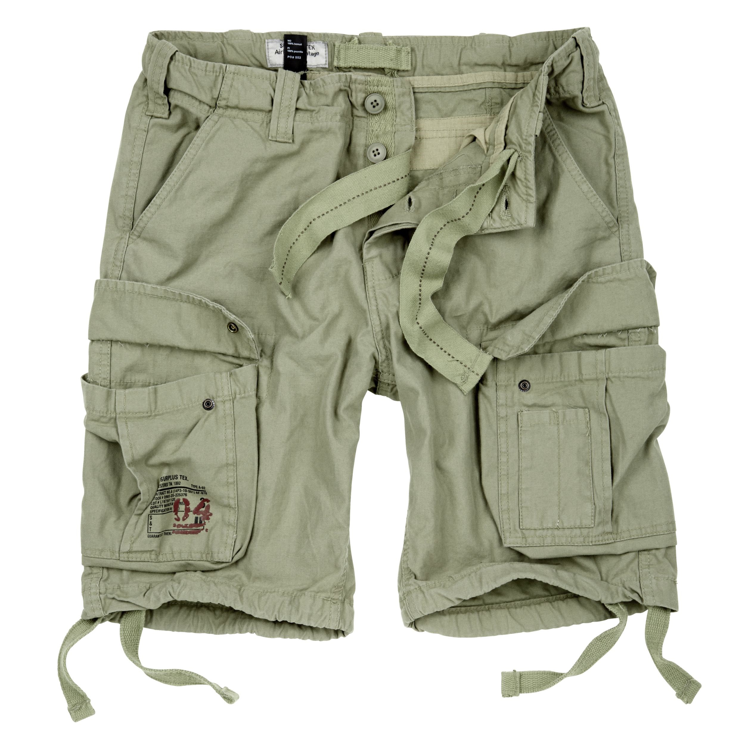 Levně Kraťasy AIRBORNE VINTAGE SVĚTLE ZELENÉ