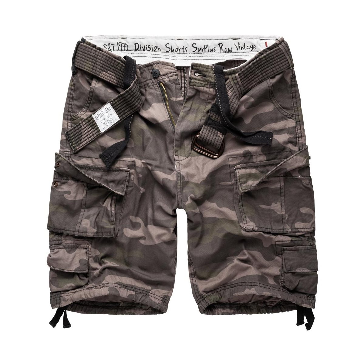 Levně Kraťasy DIVISION BLACK CAMO