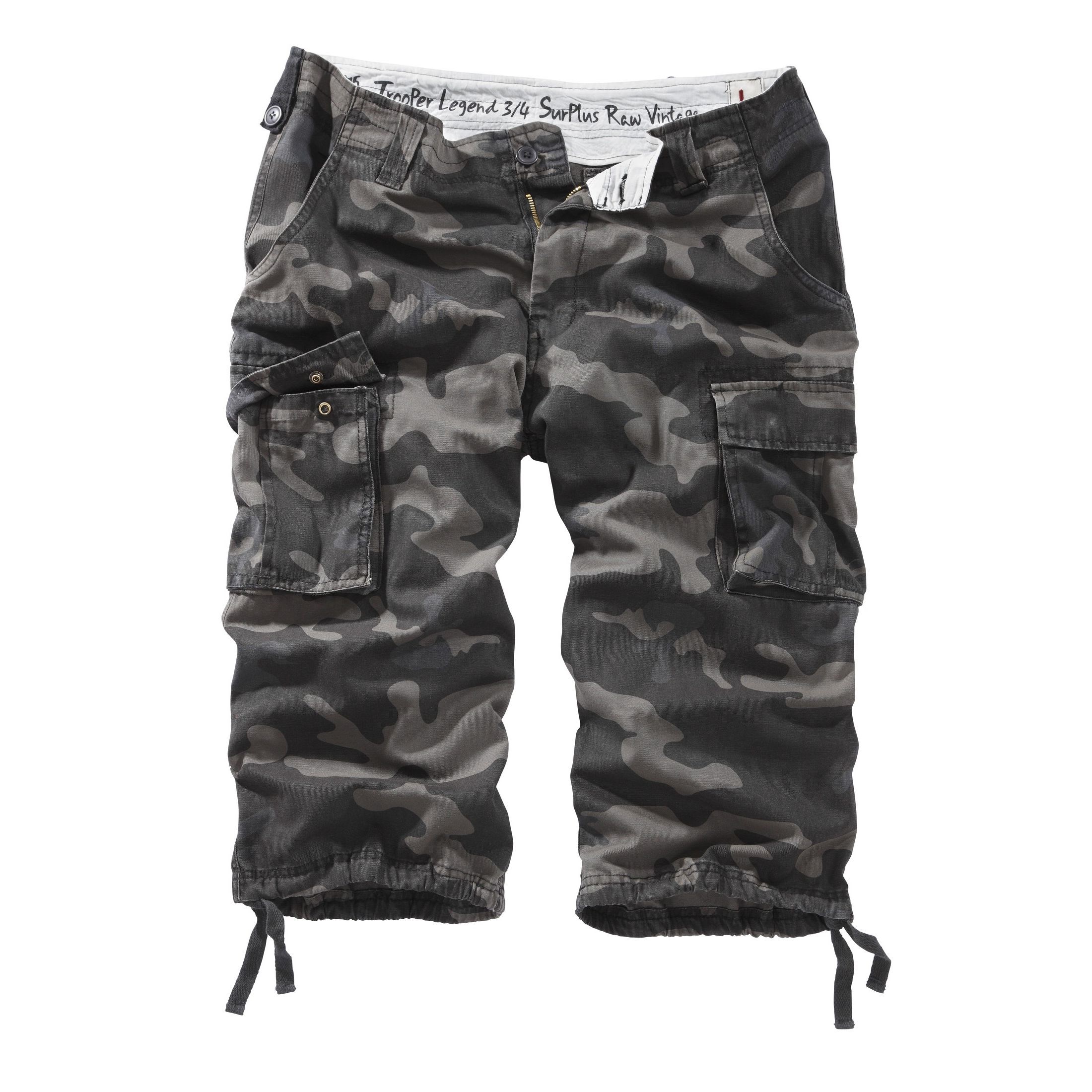Levně Tříčtvrťáky TROOPER LEGEND 3/4 BLACK CAMO