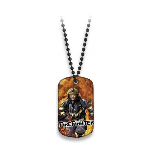 Levně Albainox známka identifikační FIRE FIGHTER s řetízkem