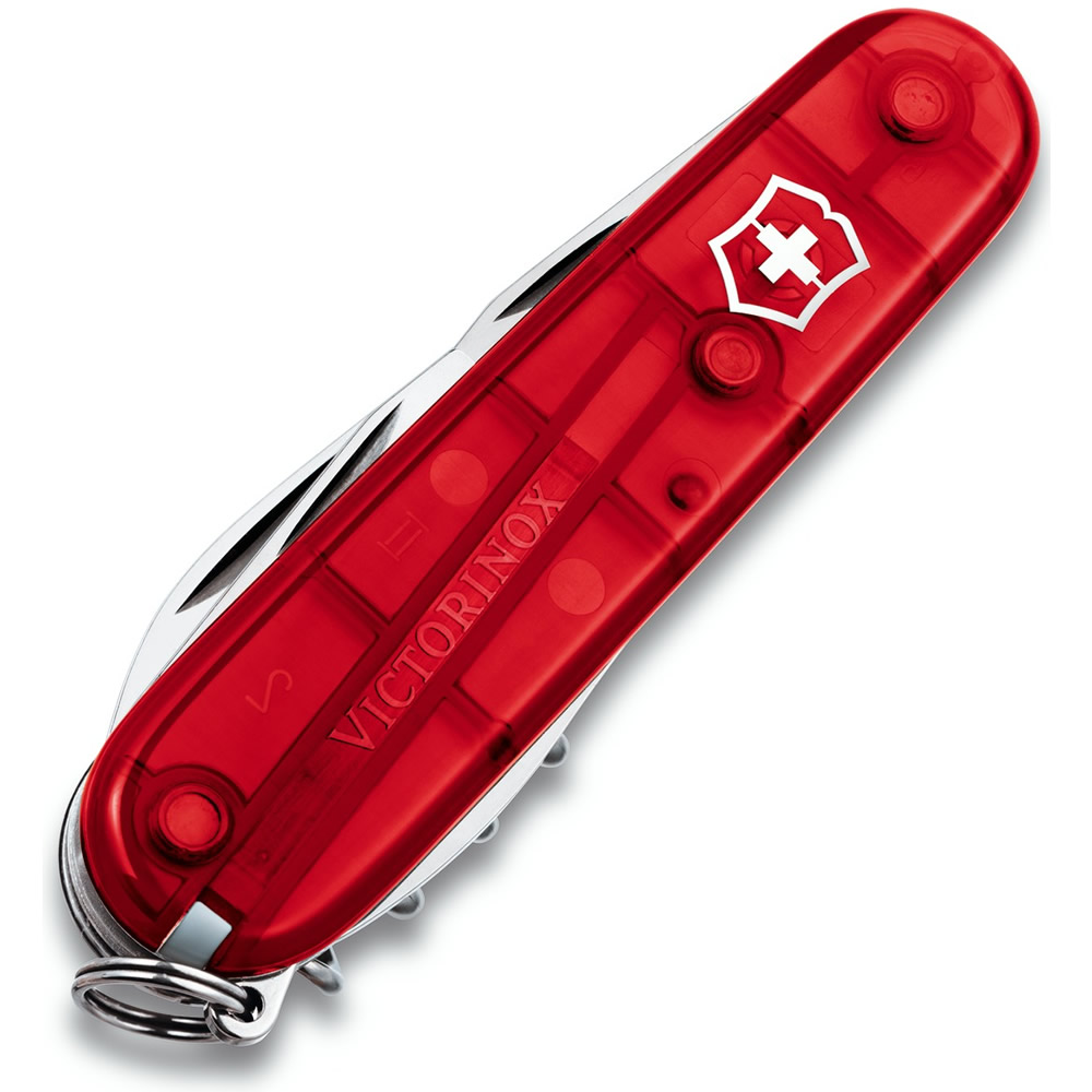 Levně VICTORINOX nůž kapesní SPARTAN 91mm ČERVENÝ transparentní