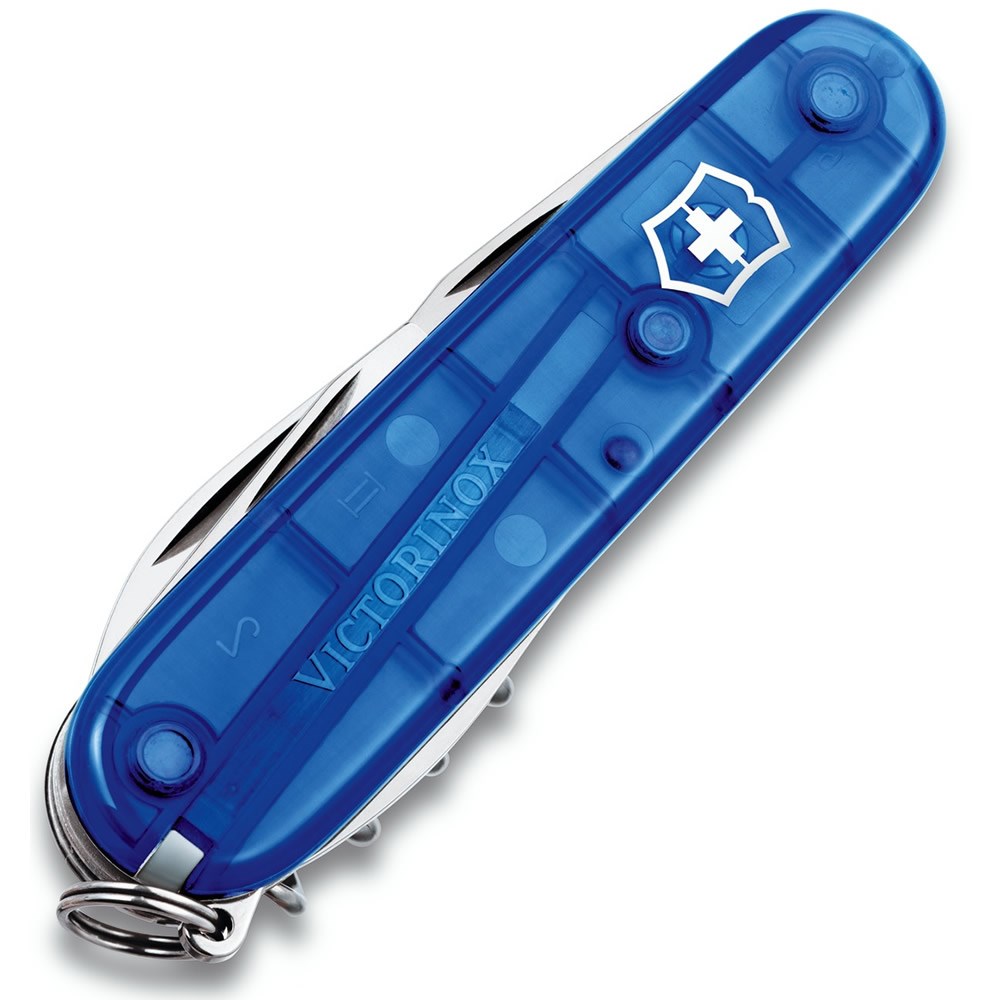 Levně VICTORINOX nůž kapesní SPARTAN 91mm MODRÝ transparentní
