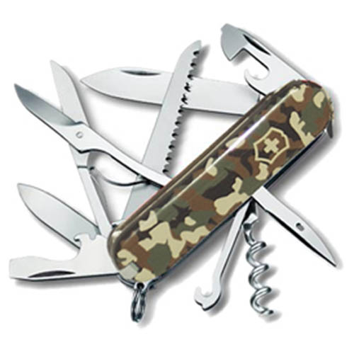 Levně VICTORINOX nůž kapesní HUNTSMAN 91mm WOODLAND