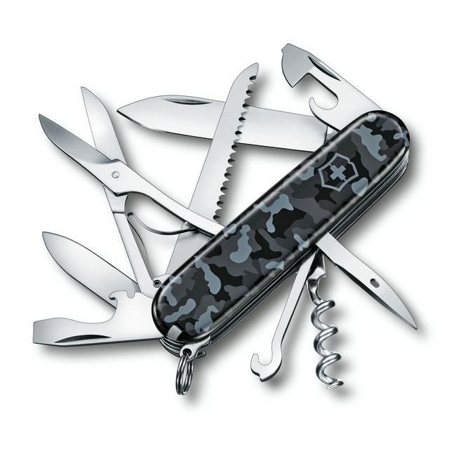 Levně VICTORINOX nůž kapesní HUNTSMAN 91mm Navy Camo