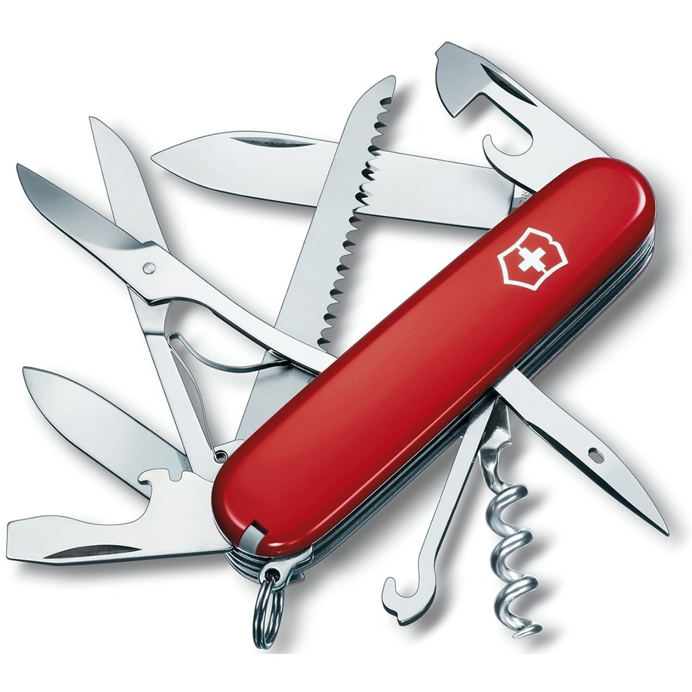 Levně VICTORINOX nůž kapesní HUNTSMAN 91mm ČERVENÝ