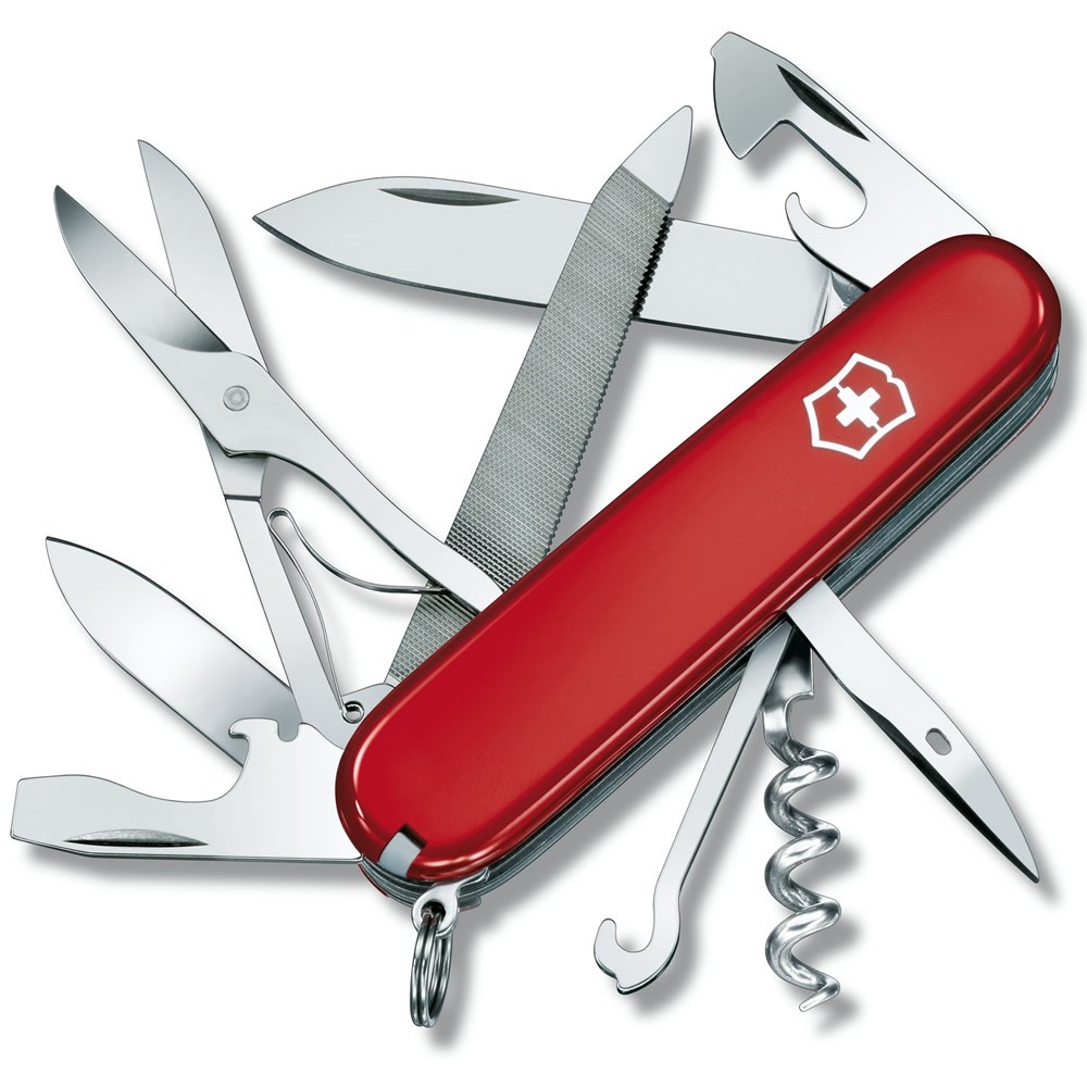 Levně VICTORINOX nůž kapesní MOUNTAINEER 91mm ČERVENÝ