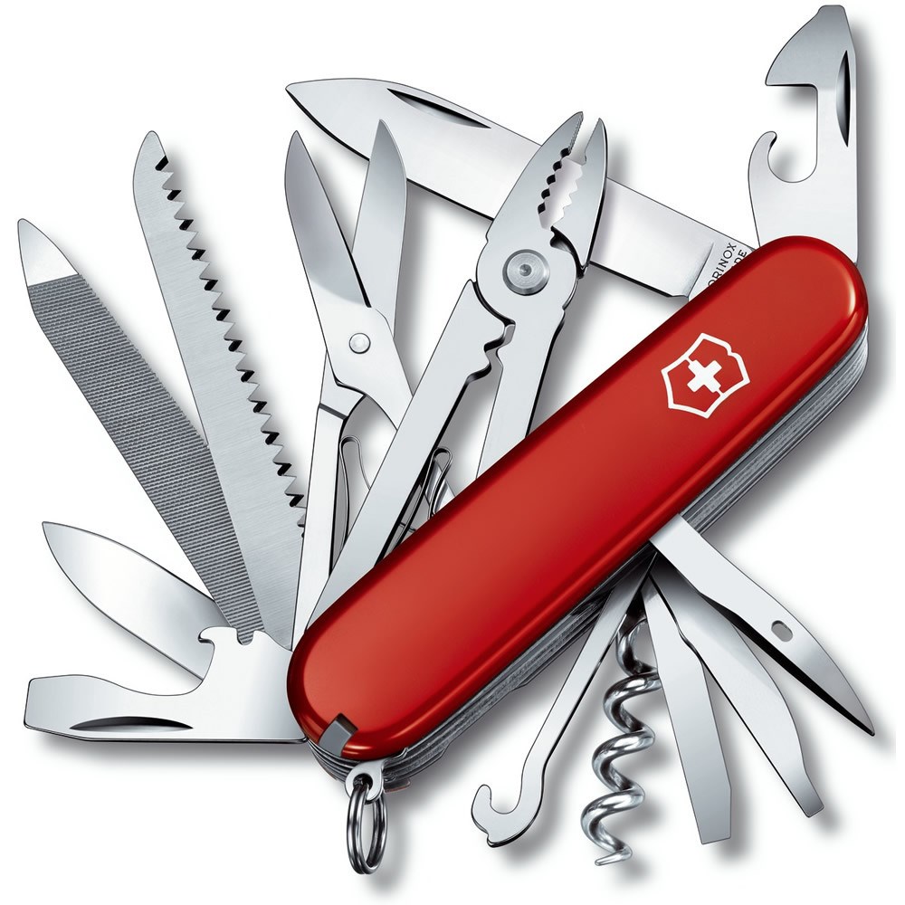Levně VICTORINOX nůž kapesní HANDYMAN 91mm ČERVENÝ