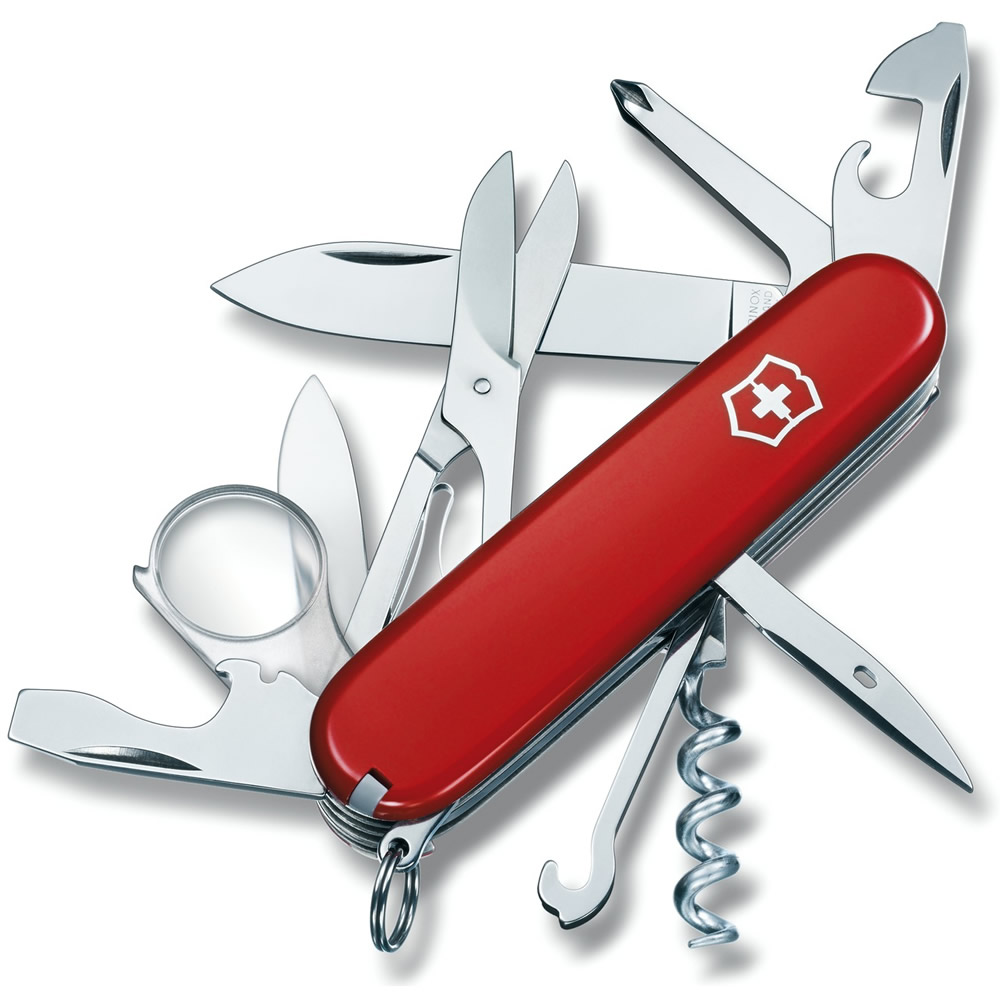 Levně VICTORINOX nůž kapesní EXPLORER 91mm ČERVENÝ