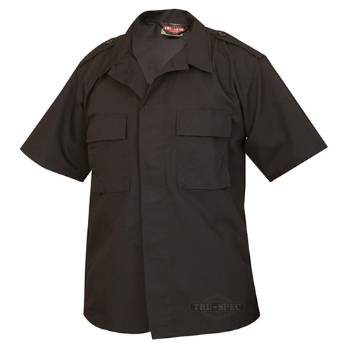 Košile služební krátký rukáv rip-stop ČERNÁ TRU-SPEC 10000 L-11