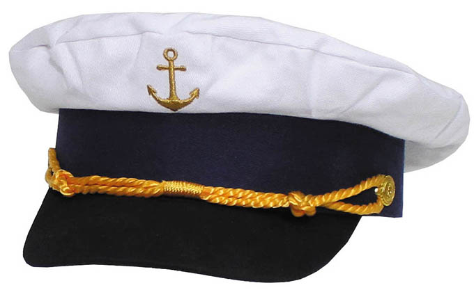 Levně Čepice MARINE námořnická se ZLATOU kotvou