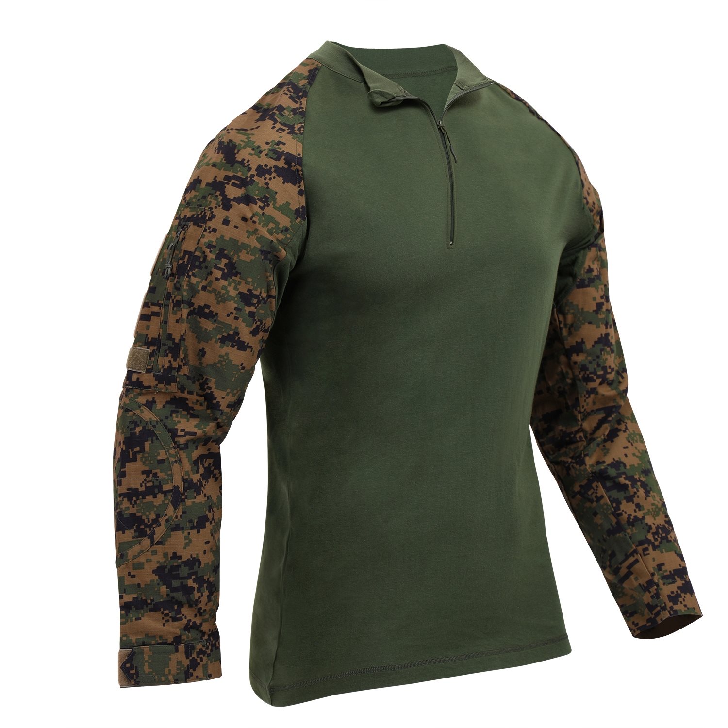 Levně Košile taktická se zipem AIRSOFT COMBAT DIGITAL WOODLAND