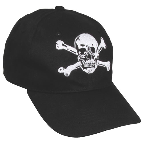 Levně Pro Company čepice baseball s lebkou ČERNÁ