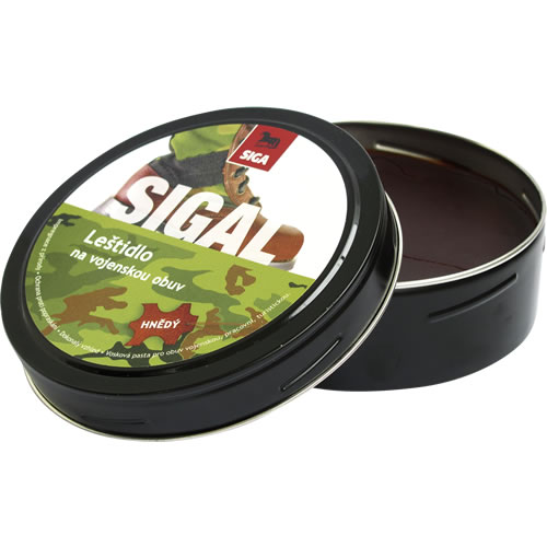 Levně SIGA leštidlo na obuv vojenské 100g HNĚDÉ