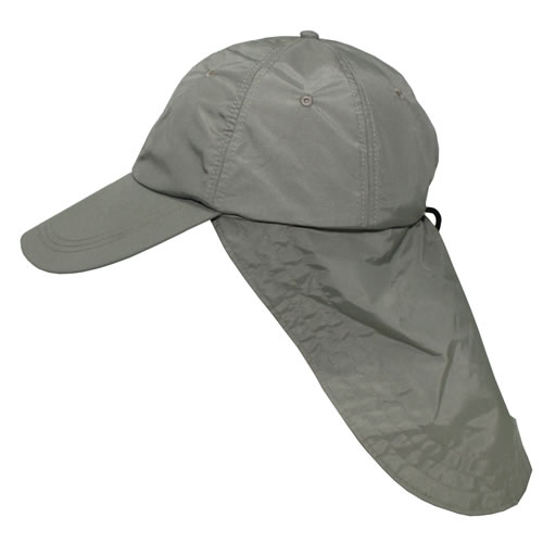 Levně FOX Outdoor čepice SAHARA s ochranou krku ZELENÁ