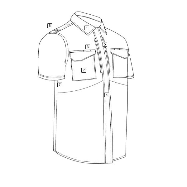 Košile 24-7 UNIFORM krátký rukáv rip-stop ZELENÁ TRU-SPEC 24-7 10480 L-11