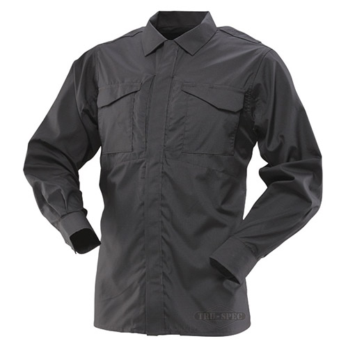 Košile 24-7 UNIFORM dlouhý rukáv rip-stop ČERNÁ vel.3XL-L