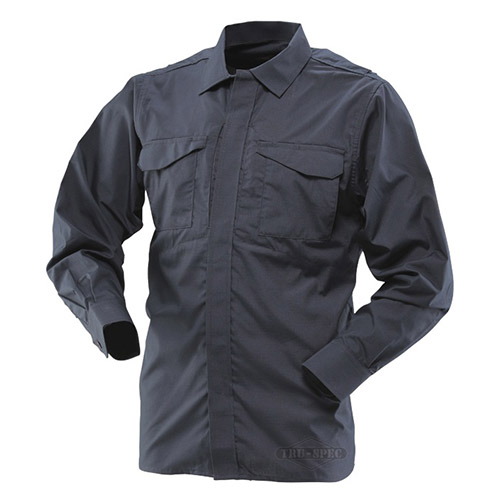 Levně Košile 24-7 UNIFORM dlouhý rukáv rip-stop MODRÁ