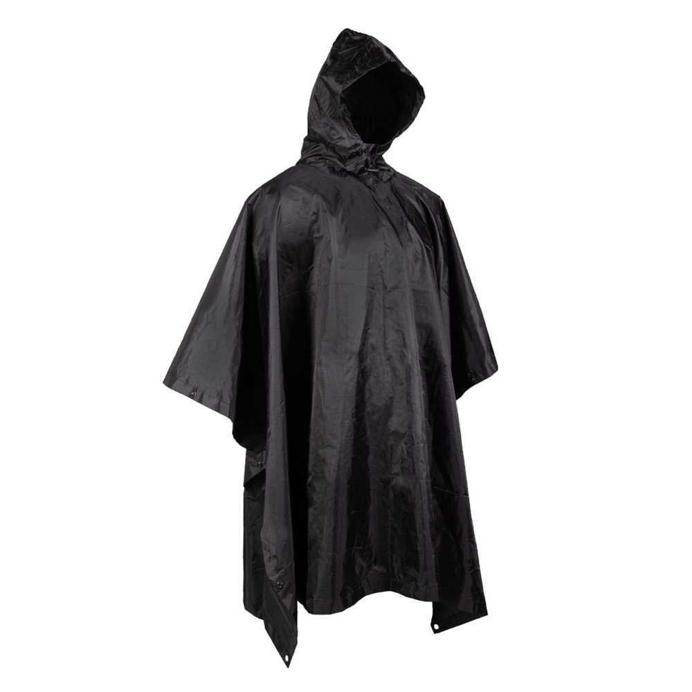 Levně MIL-TEC pončo lehké BASIC rip-stop ČERNÉ