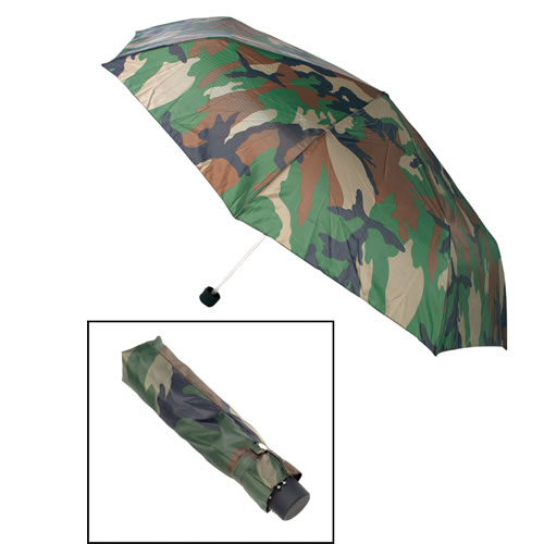 Levně MIL-TEC deštník skládací s obalem WOODLAND