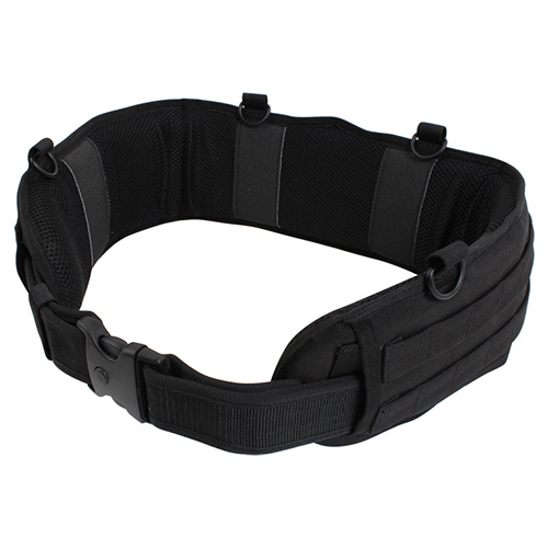 Levně Opasek MOLLE taktický polstrovaný BATTLE ČERNÝ