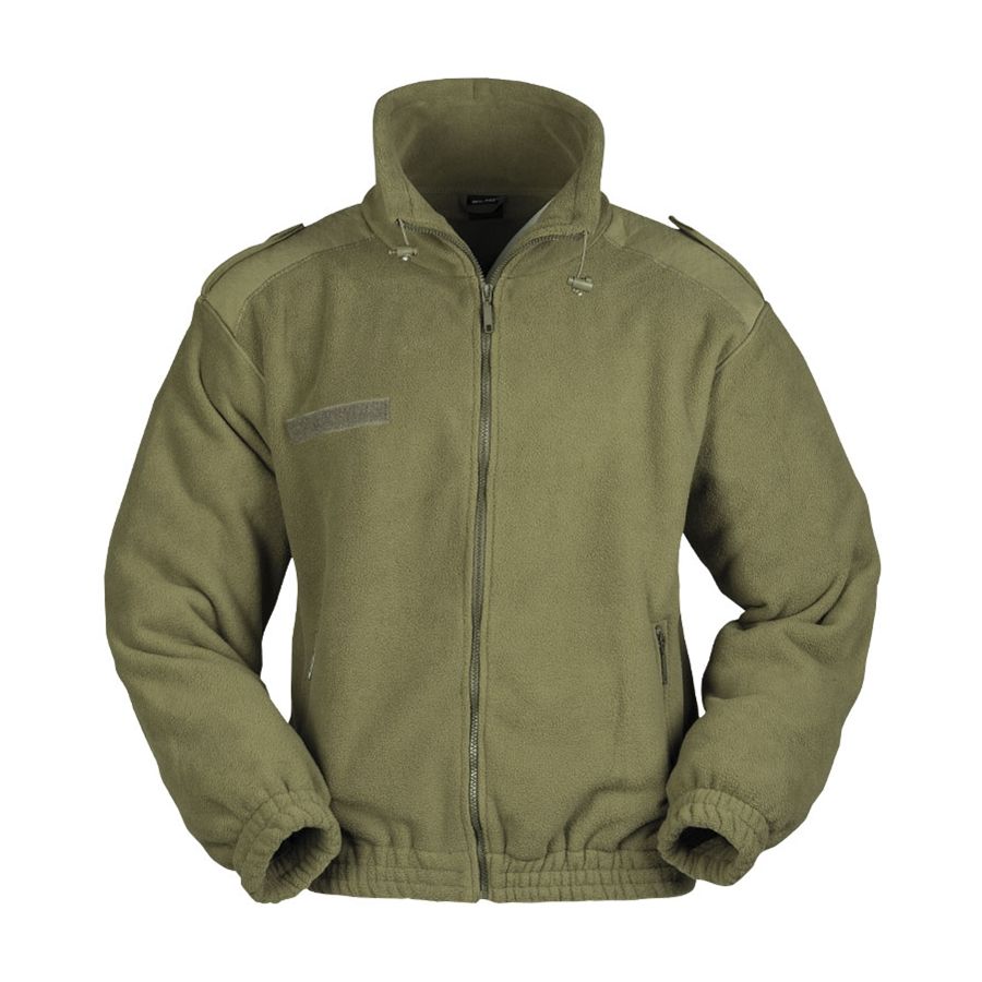Levně Bunda FLEECE francouzský typ ZELENÁ