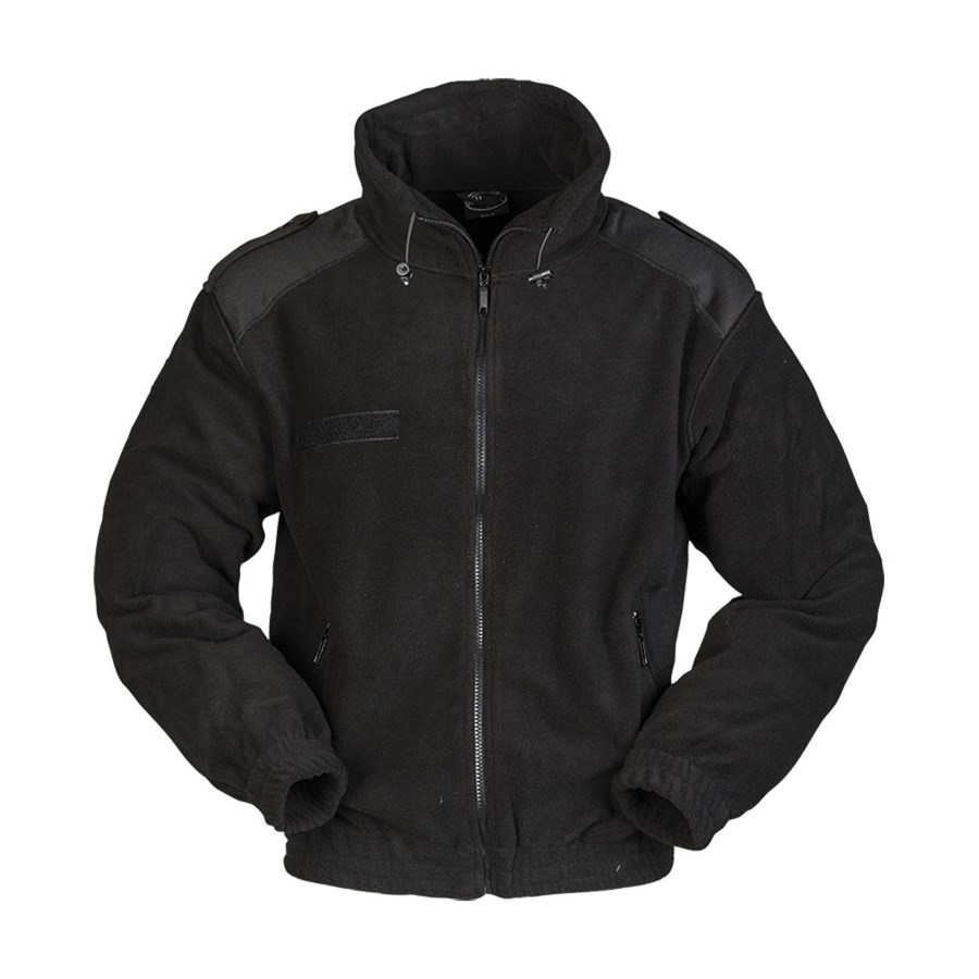 Levně Bunda FLEECE francouzský typ ČERNÁ