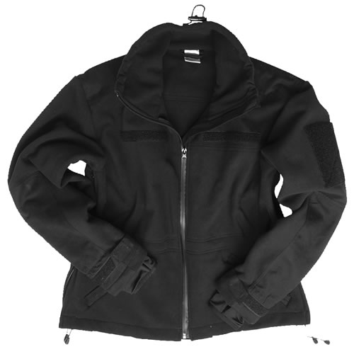 Levně Bunda WINDPROOF fleece ČERNÁ