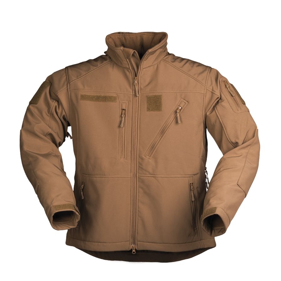 Levně Bunda softshell SCU 14 DARK COYOTE