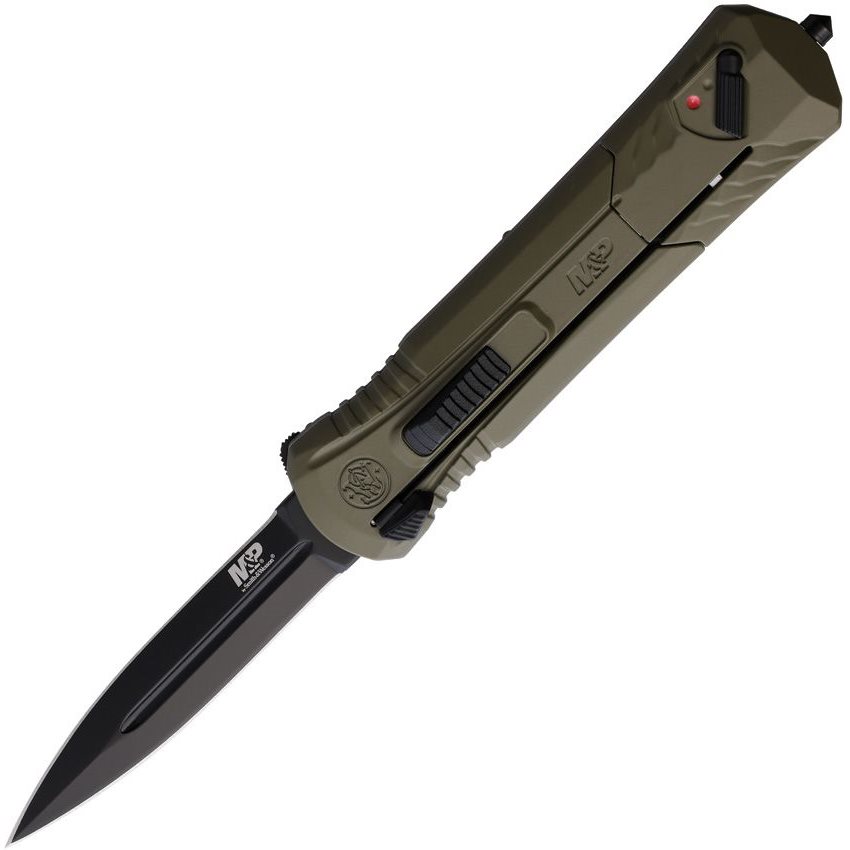 Nůž vystřelovací AUTO MP10 OTF hladké ostří ZELENÝ Smith & Wesson® 1095894 L-11