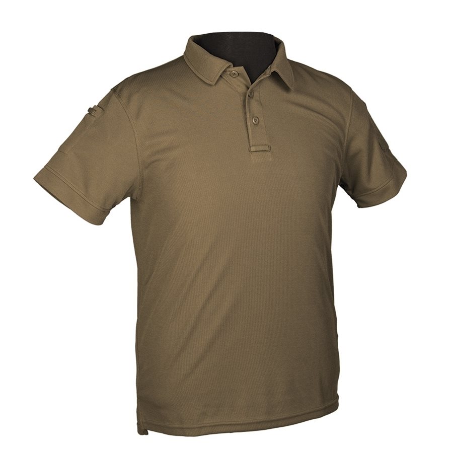 Levně Triko/polokošile TACTICAL QUICK DRY krátký rukáv ZELENÁ