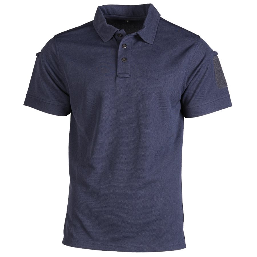 Levně Triko/polokošile TACTICAL QUICK DRY krátký rukáv MODRÁ