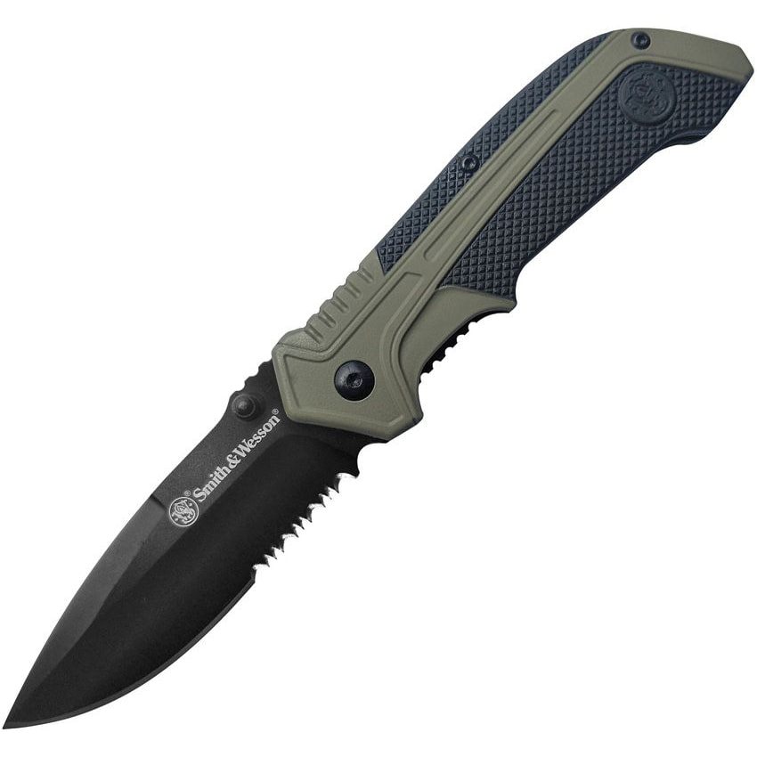 Levně Smith & Wesson nůž zavírací 1100036 kombinované ostří
