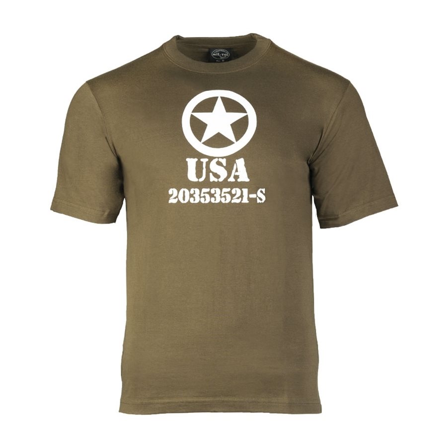 Levně Triko krátký rukáv USA ALLIED STAR ZELENÉ